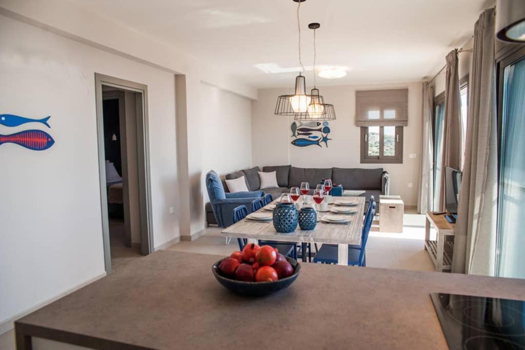 New Villa Blue With Private Pool At Trapezaki Livathos  Экстерьер фото